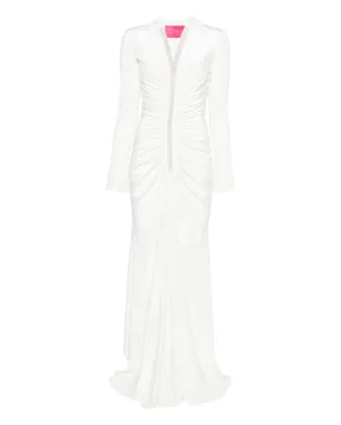 MIAU by Clara Rotescu Moon maxi dress - White - サムネイル1