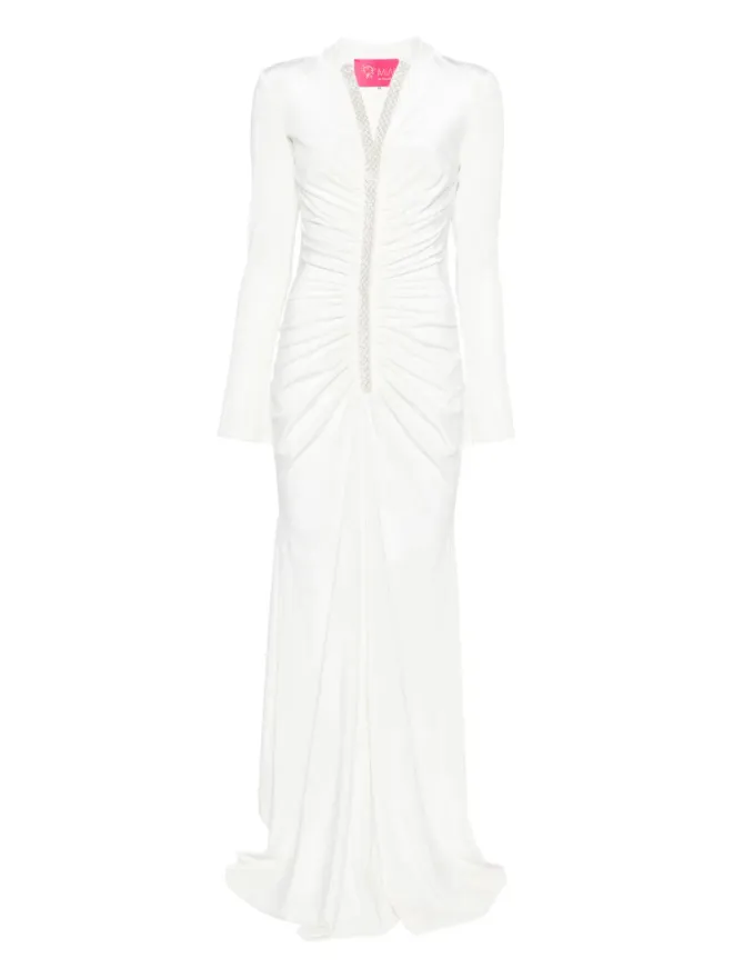 MIAU by Clara Rotescu MIAU by Clara Rotescu Moon maxi dress - Whiteの商品画像