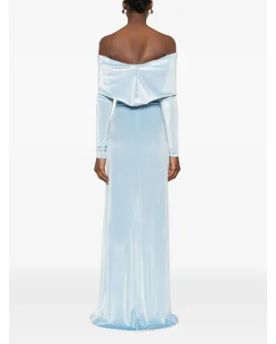 MIAU by Clara Rotescu オーレール オフショルダー ルーシュ ドレス - サムネイル4