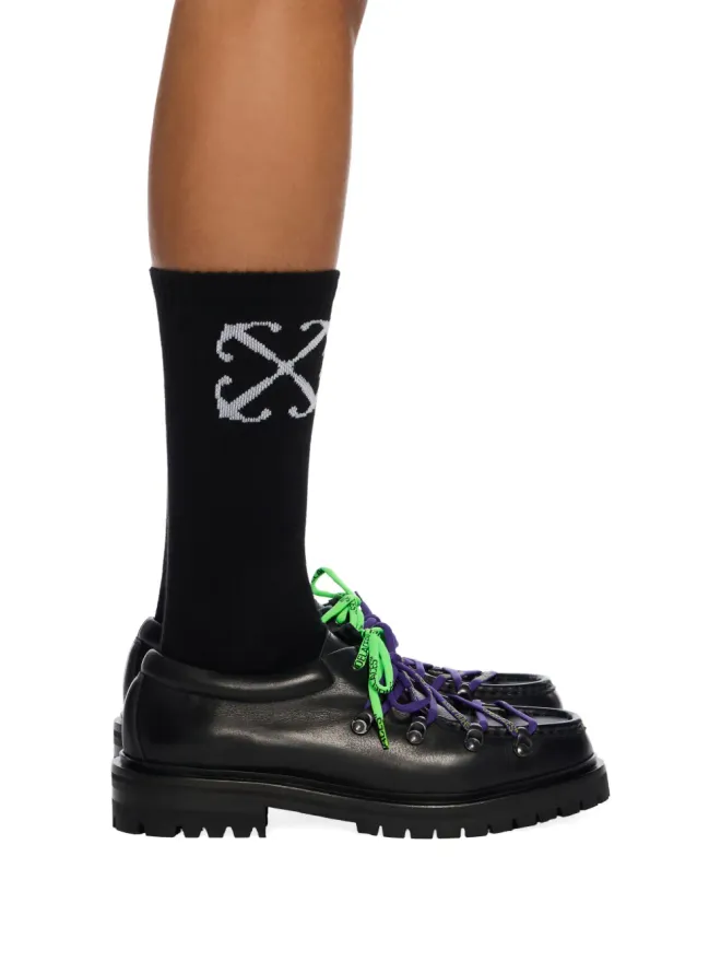OFF-WHITE Off-White Heritage lace-up heritage loafers - Blackの商品画像