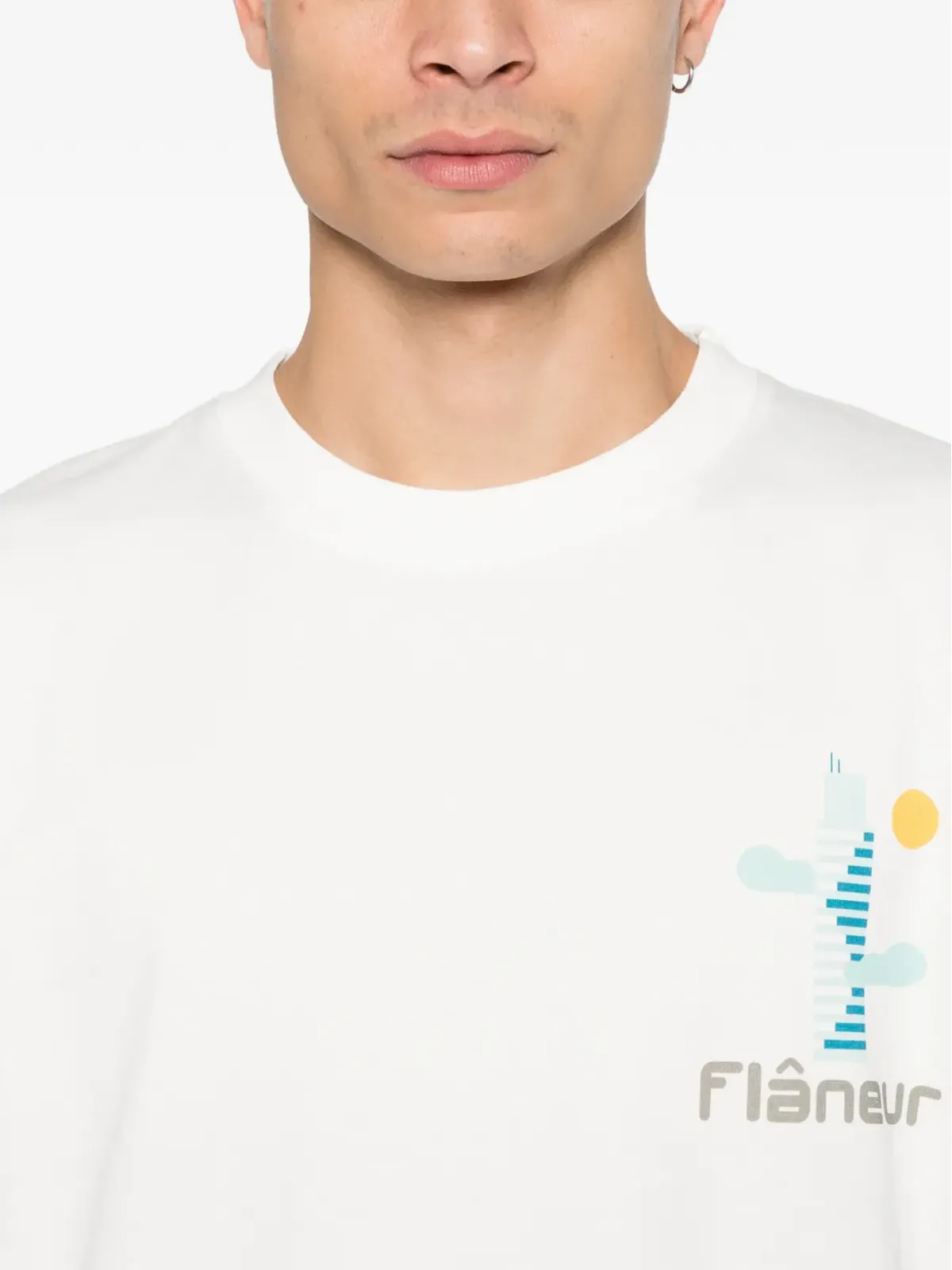 FLÂNEUR ロゴグラフィックTシャツ - 画像5