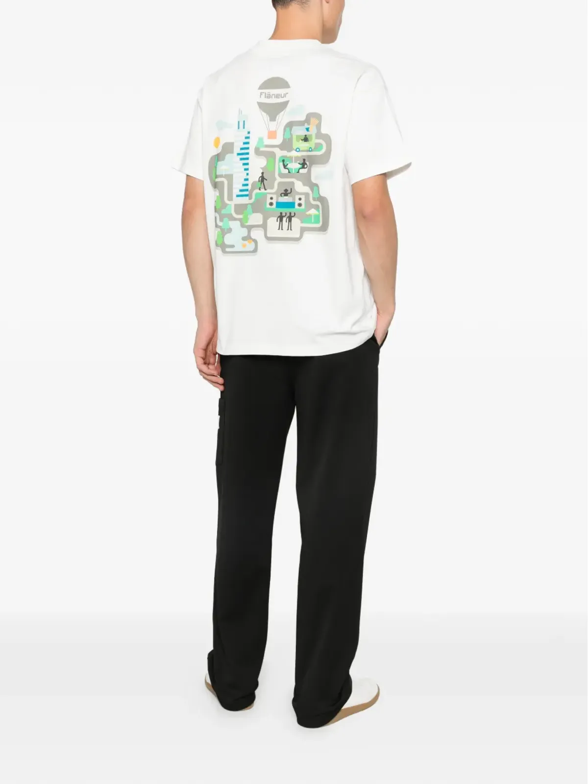 FLÂNEUR ロゴグラフィックTシャツ - 画像2
