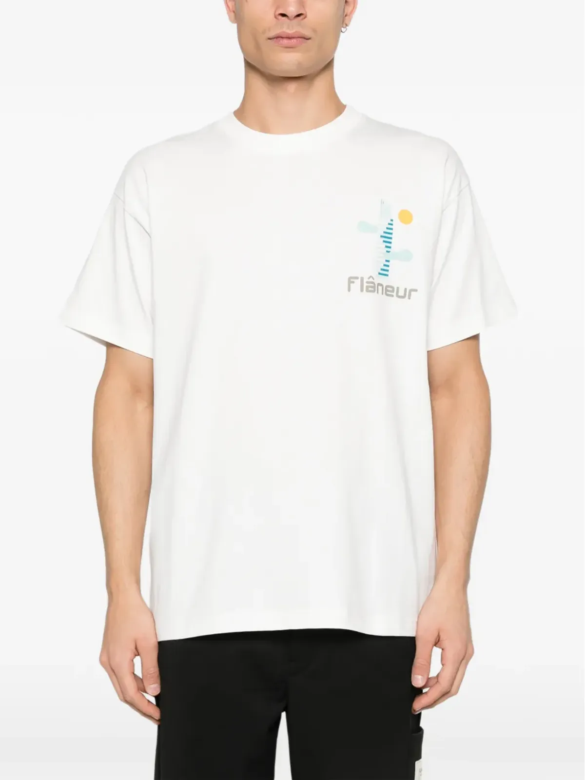 FLÂNEUR ロゴグラフィックTシャツ - 画像3