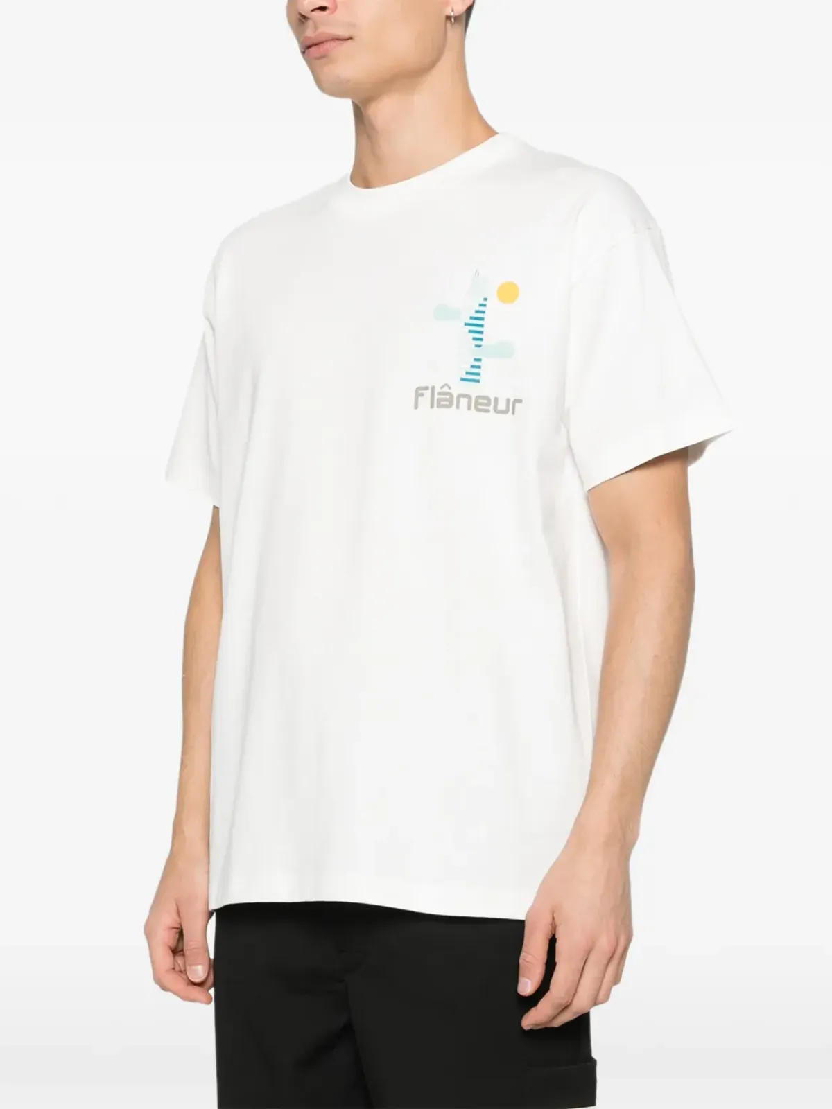 FLÂNEUR ロゴグラフィックTシャツ - 画像4