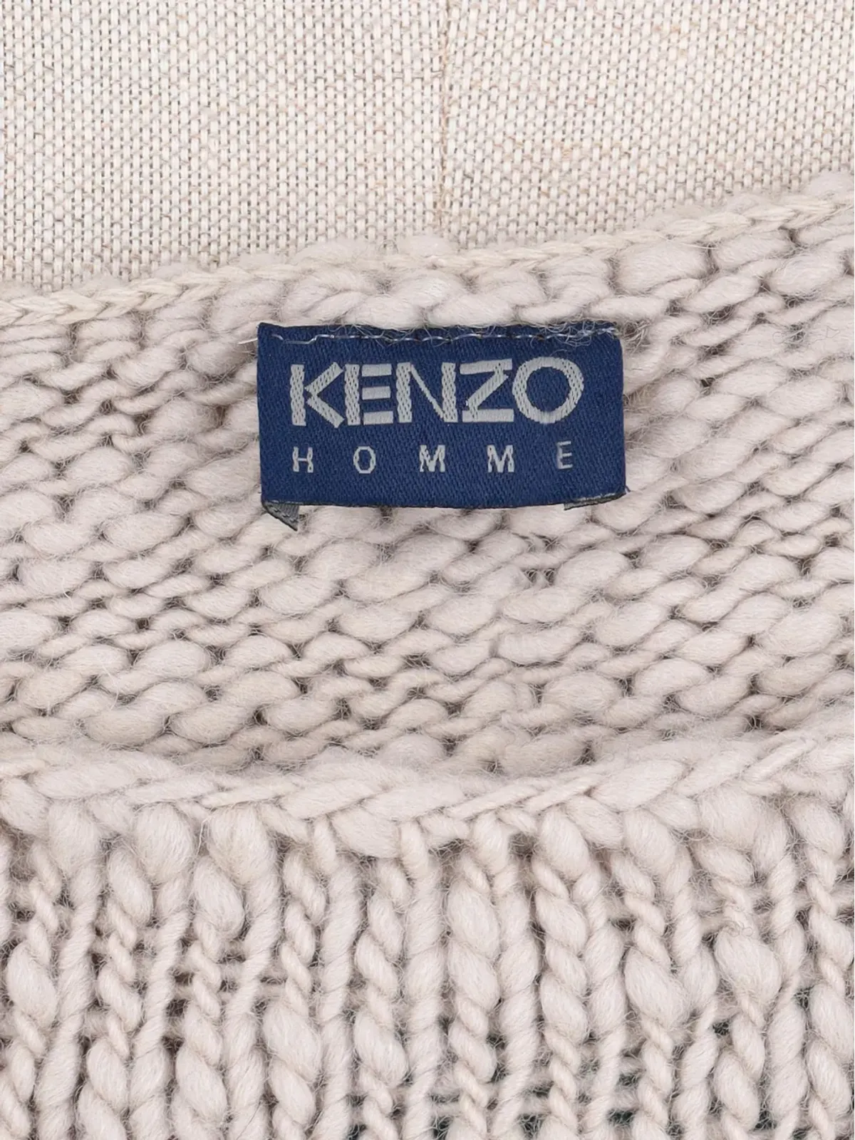 Kenzo Pre-Owned ジグザグセーター - Neutrals - 画像3