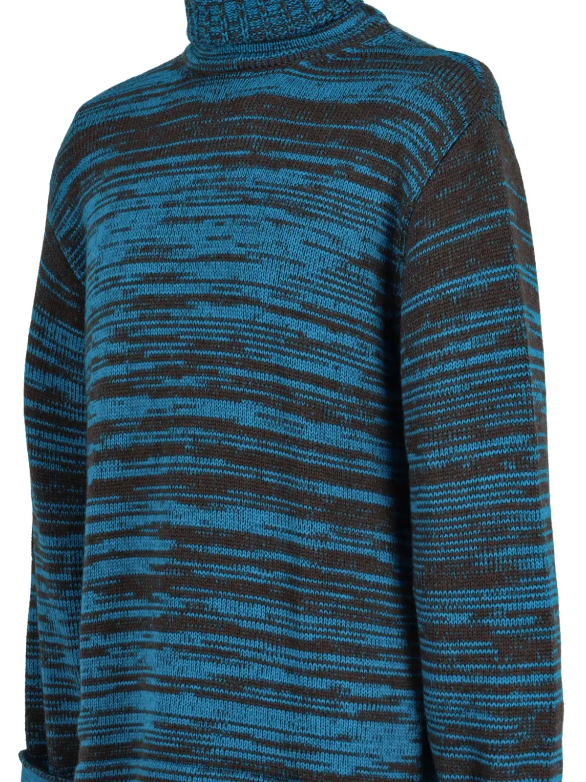 Kenzo Pre-Owned ロールネックストライプセーター - 画像3