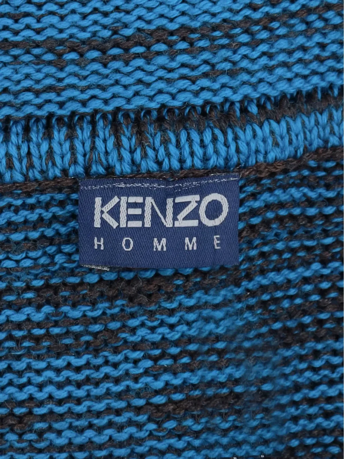 Kenzo Pre-Owned ロールネックストライプセーター - 画像4