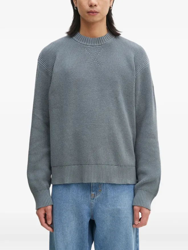Napapijri Napapijri ribbed round-neck sweater - Greyの商品画像