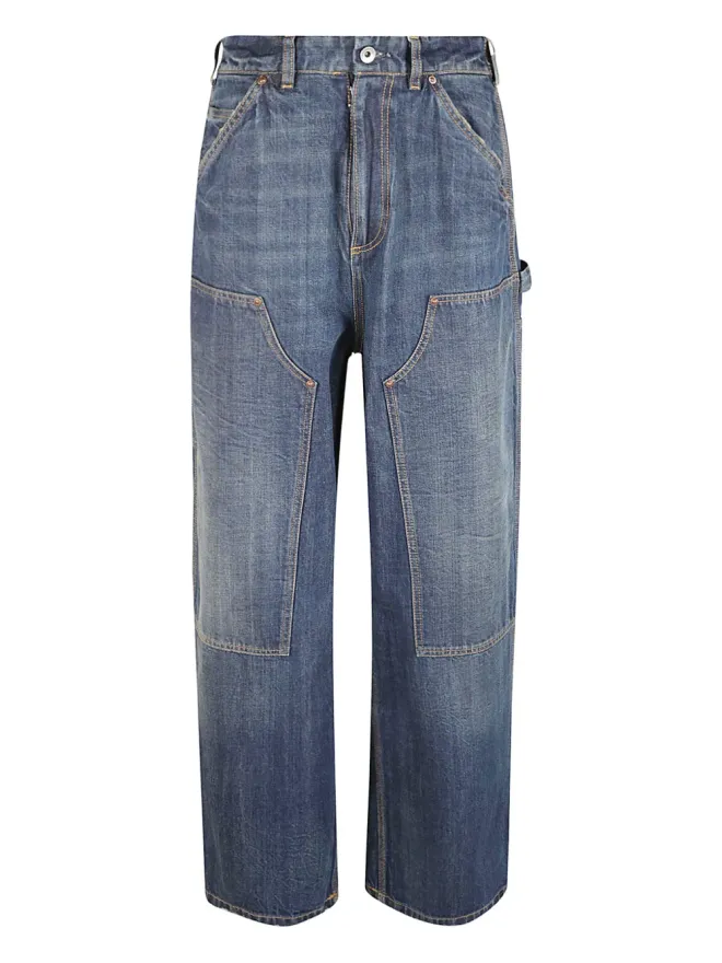 Maison Margiela Maison Margiela デニム ワイドジーンズ（ステッチディテール・ディストレス加工）の商品画像