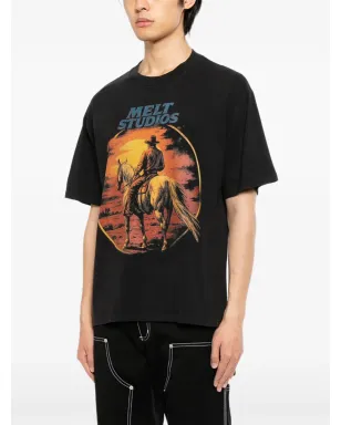 Melt ラウンドネック プリント Tシャツ - サムネイル3
