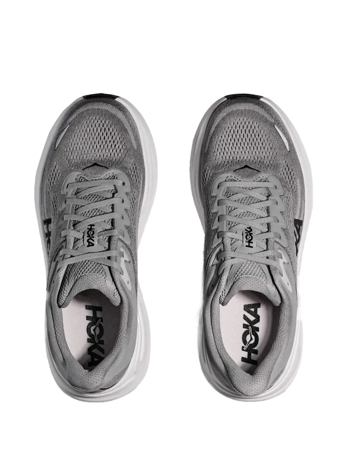 HOKA Bondi 9 スニーカー グレー - 画像2