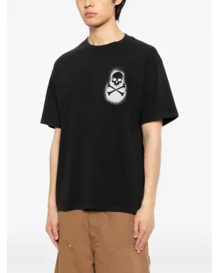 Melt スカルプリントTシャツ - ブラック - サムネイル3