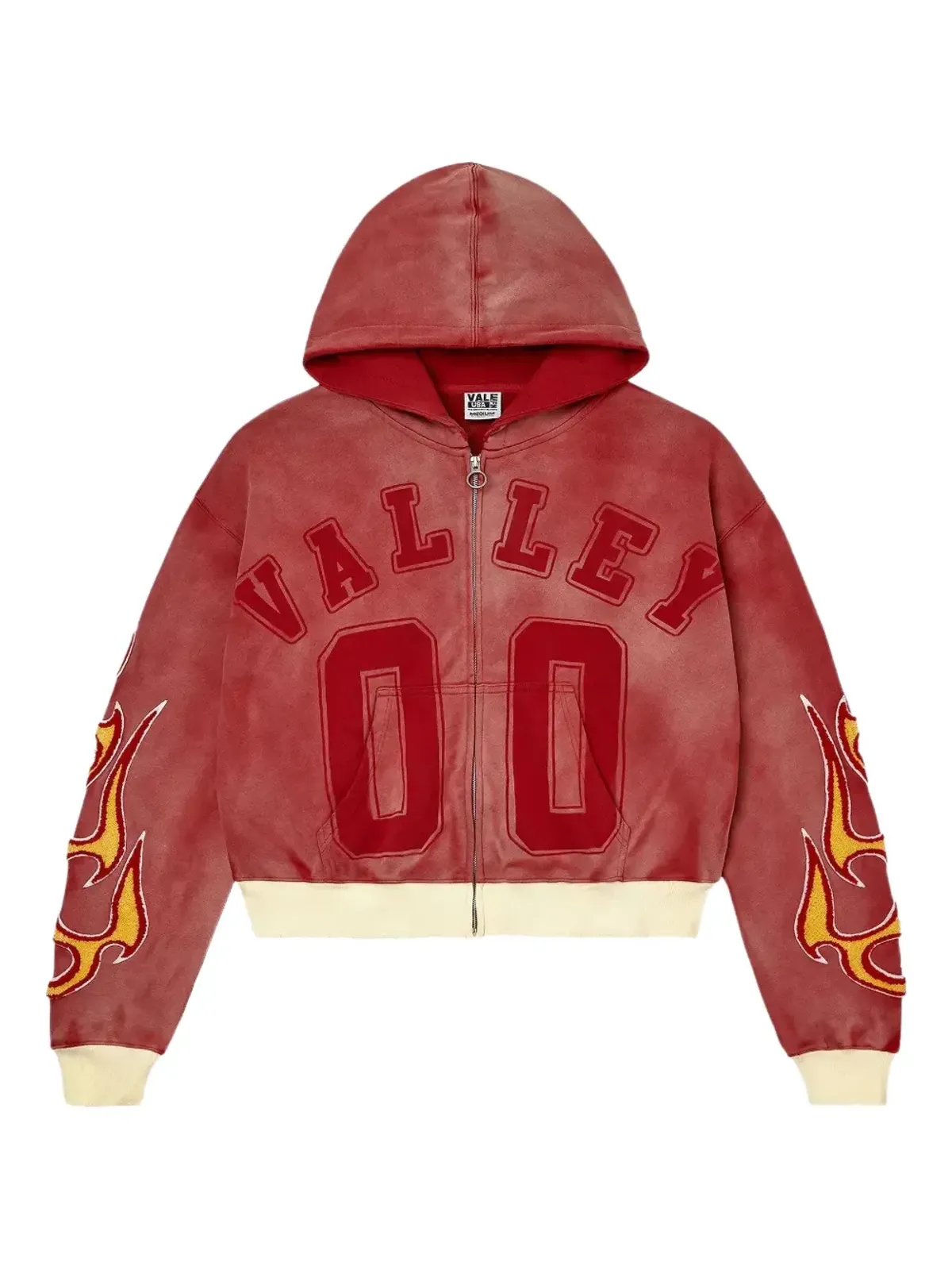 Vale Chimera zip-up hoodie - Red - 画像1