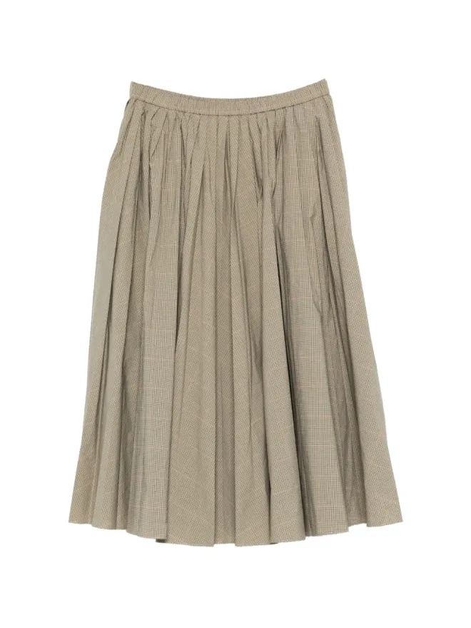 6397 6397 チェック柄プリーツミディスカートの商品画像