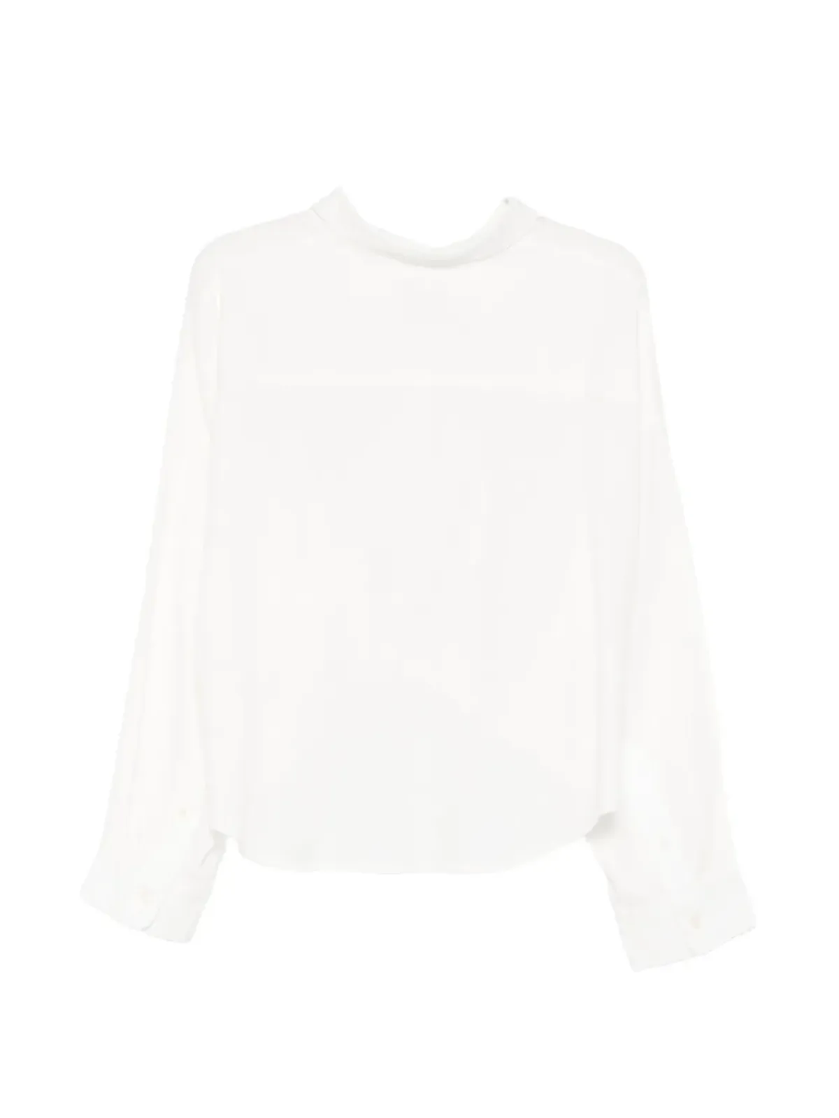 Denimist ノットフロント ロングスリーブ シャツ - White - 画像2