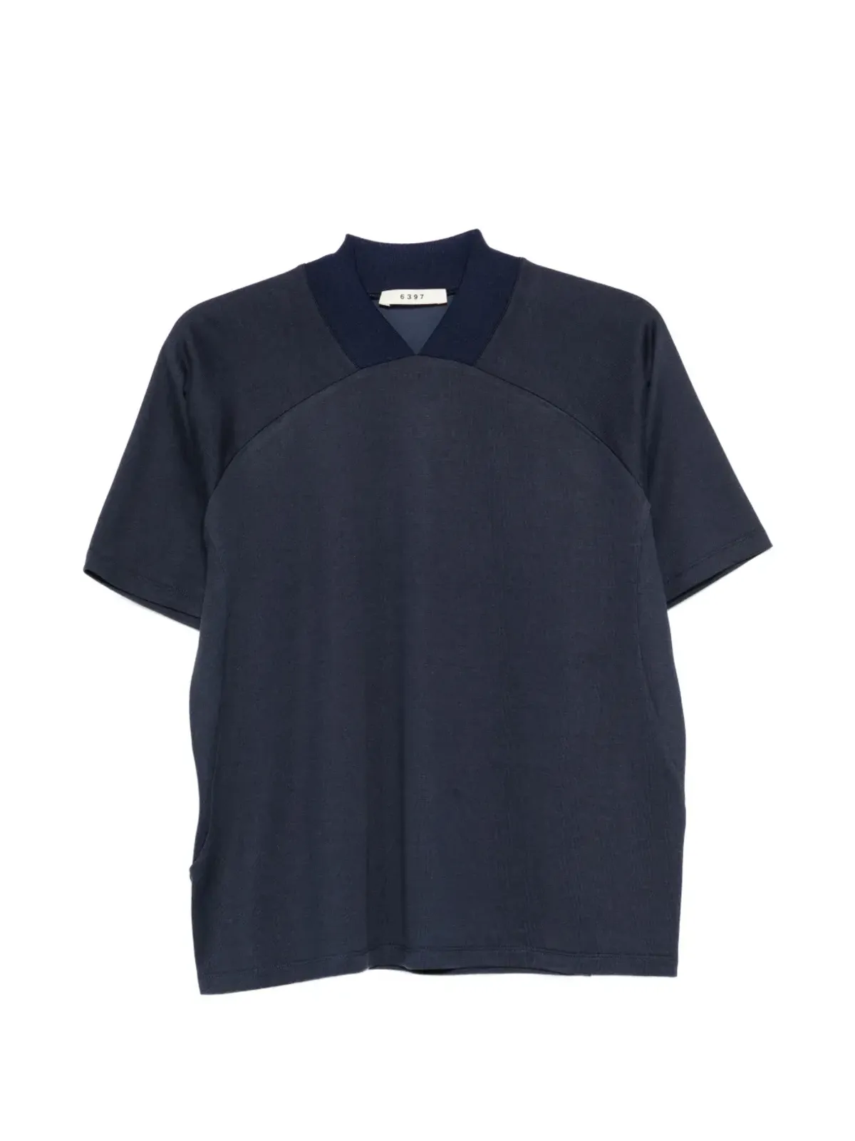 6397 パネルドカラー襟付きTシャツ - 画像1