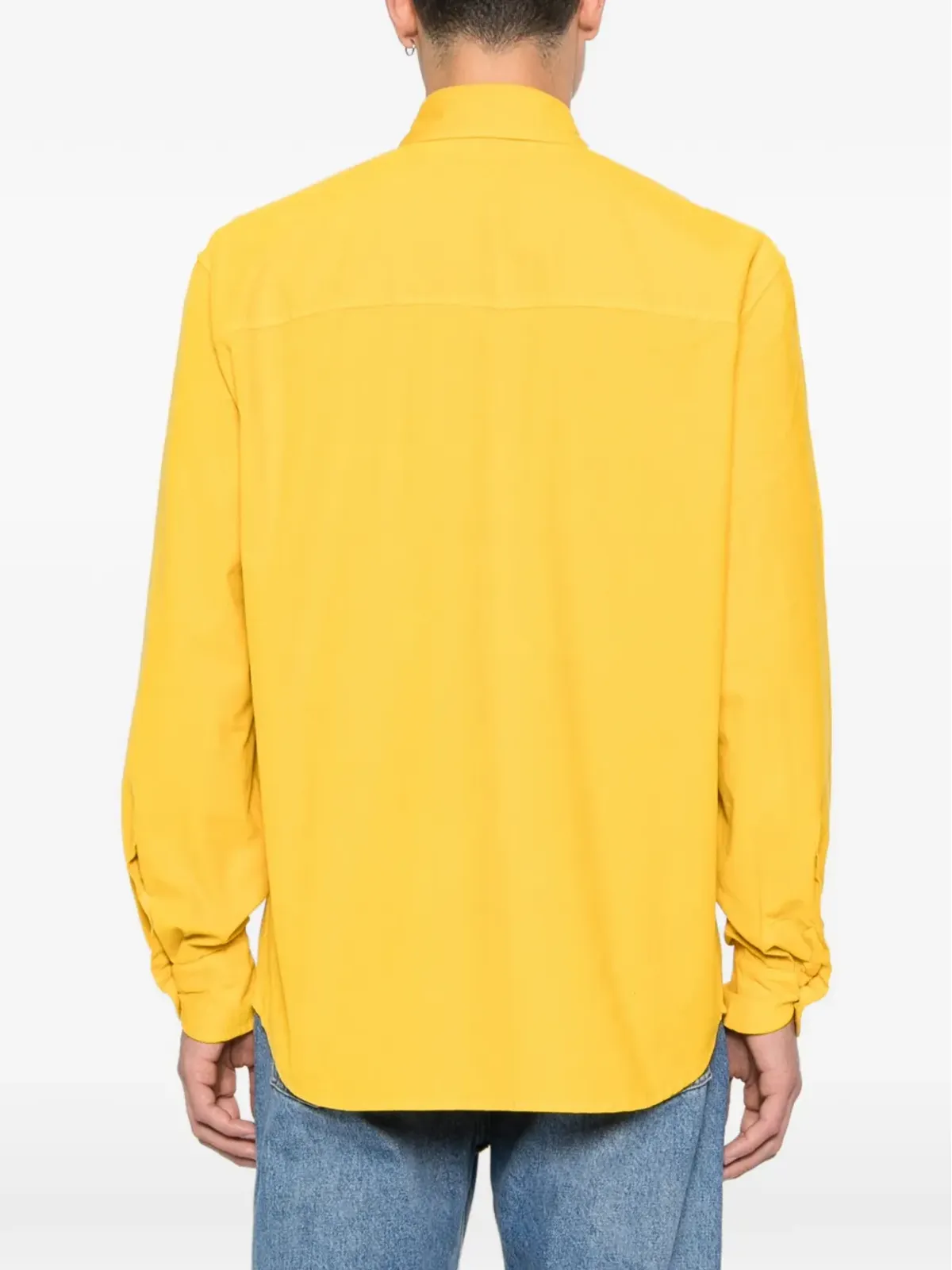 Isaia チェストポケットシャツ - Yellow - 画像4