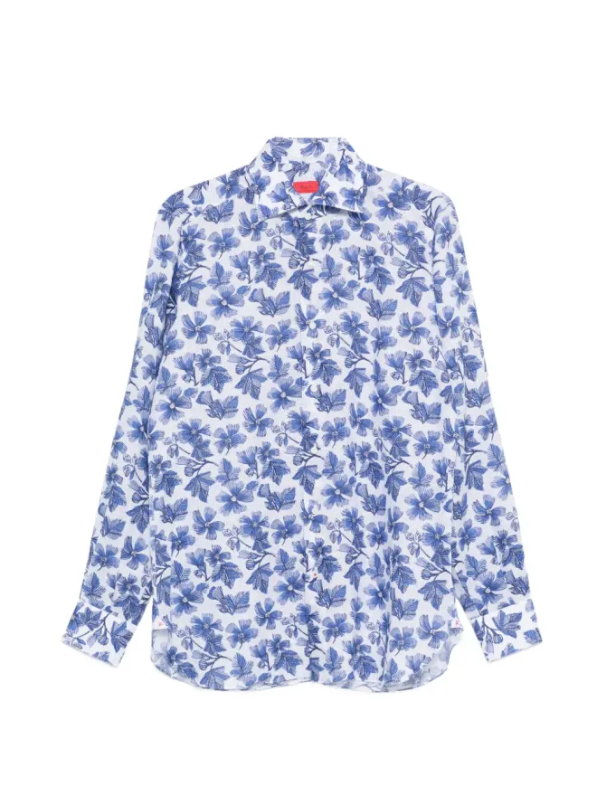 Isaia Isaia 花柄ロングスリーブシャツの商品画像