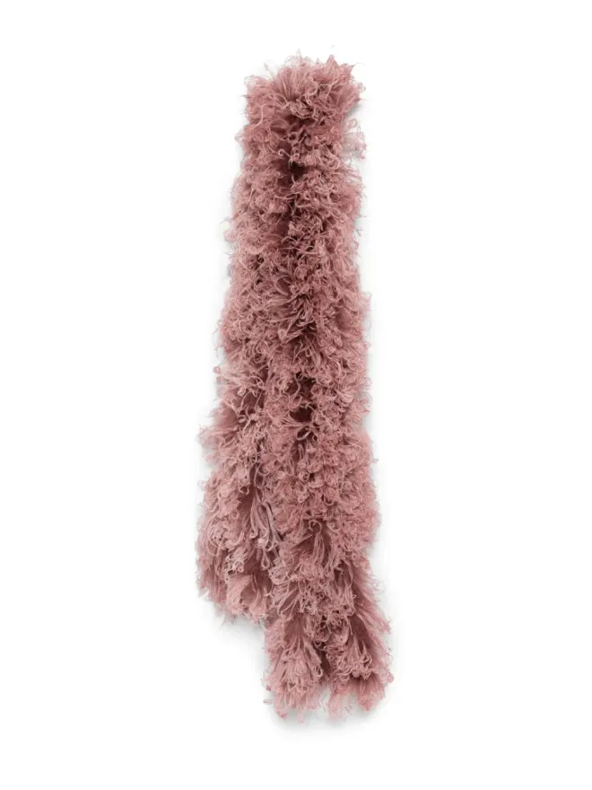 Valentino Garavani Valentino Garavani feather scarf - Pinkの商品画像
