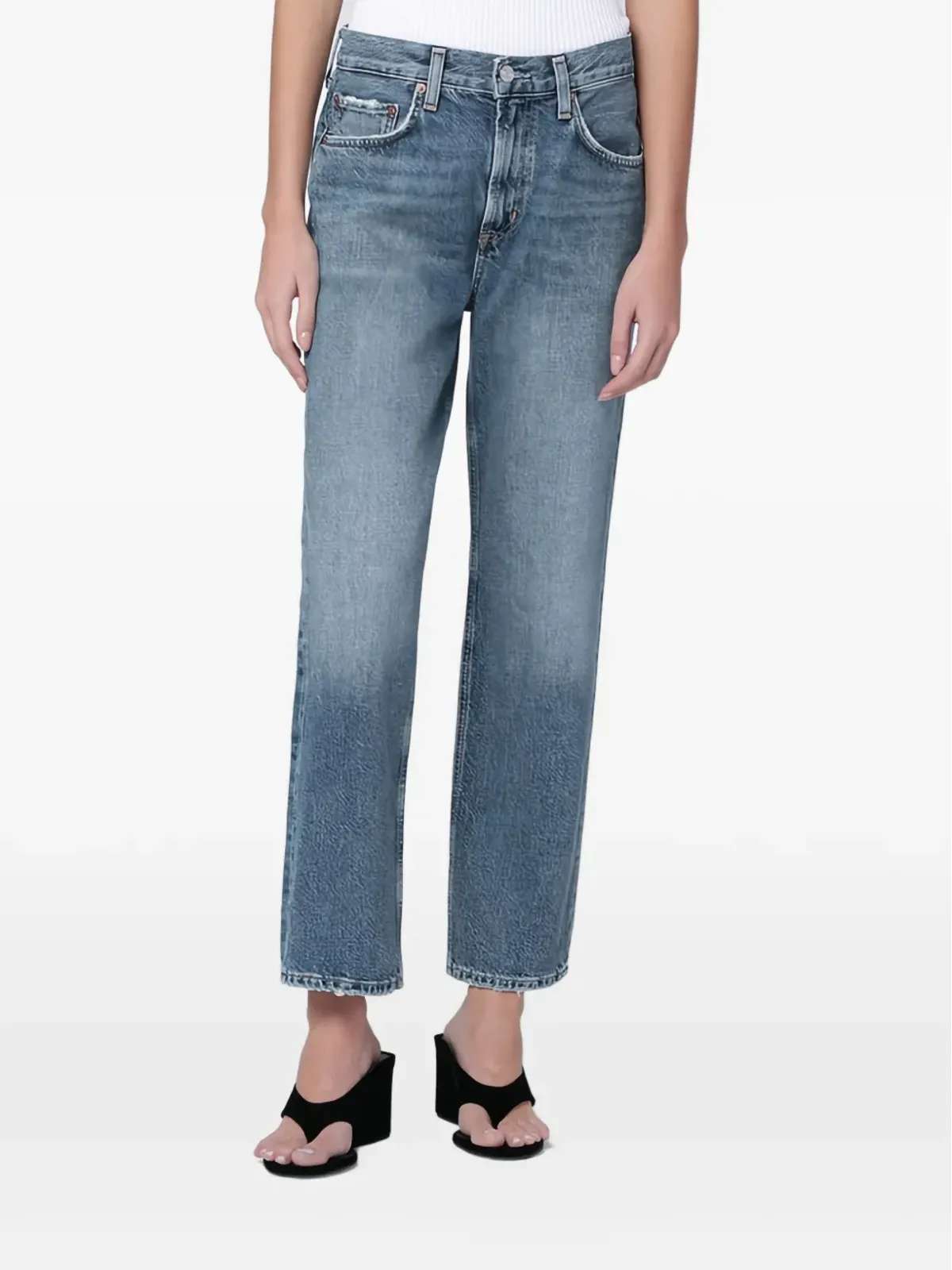 AGOLDE Valen frayed jeans - 画像1
