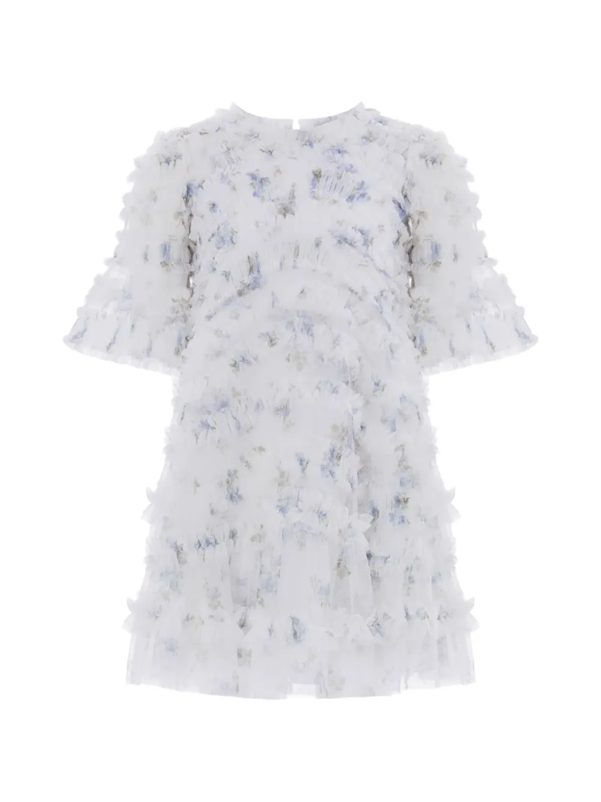 NEEDLE & THREAD KIDS ラッフル花柄パーティードレス - White - 画像1