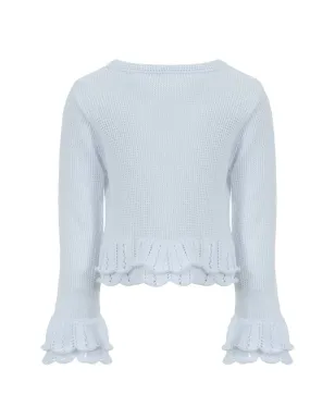 Lapin House ラッフルトリム ボタン付きコットンカーディガン - サムネイル2