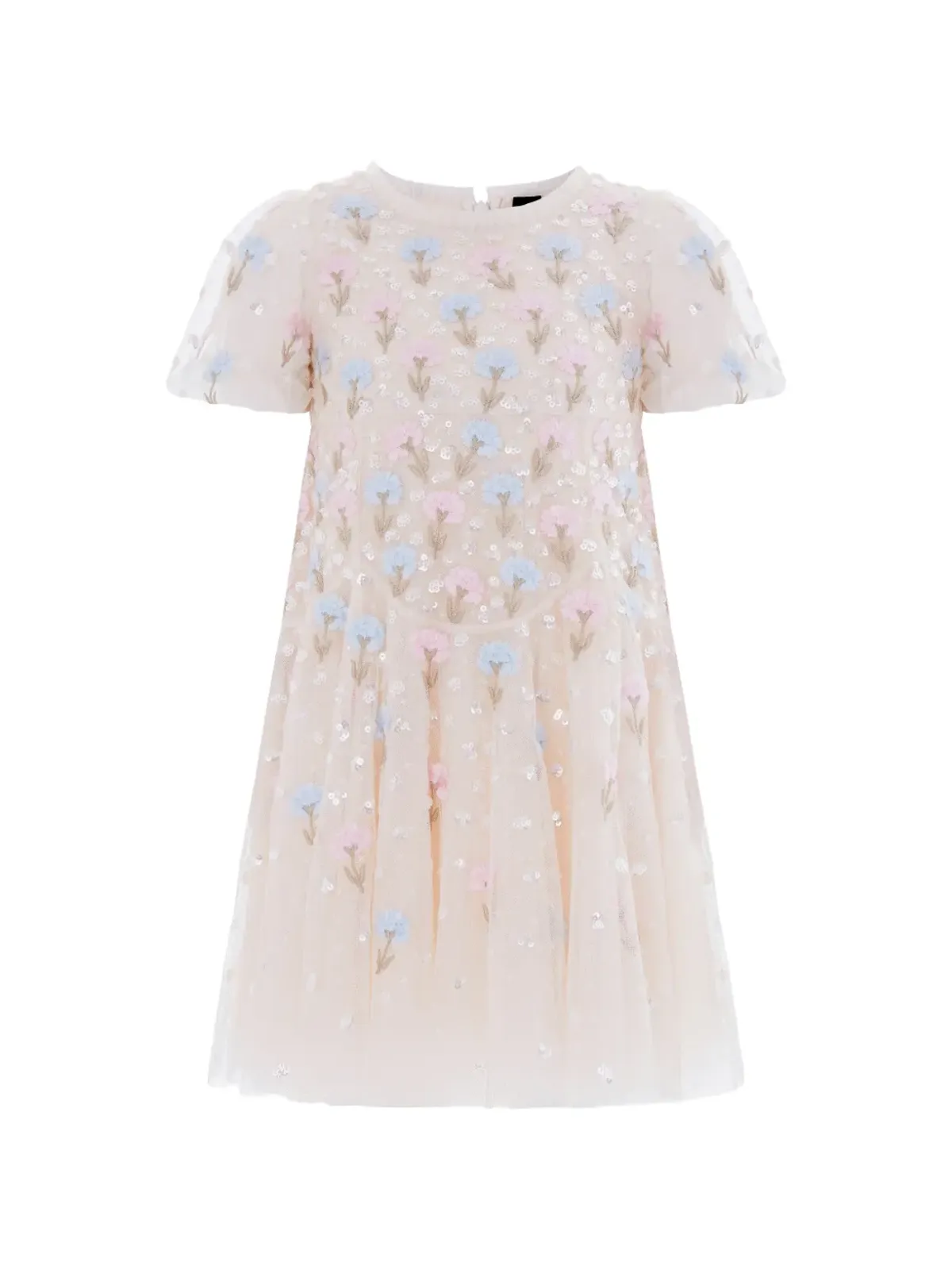 NEEDLE & THREAD KIDS 花柄のアップリケ パーティドレス - 画像1