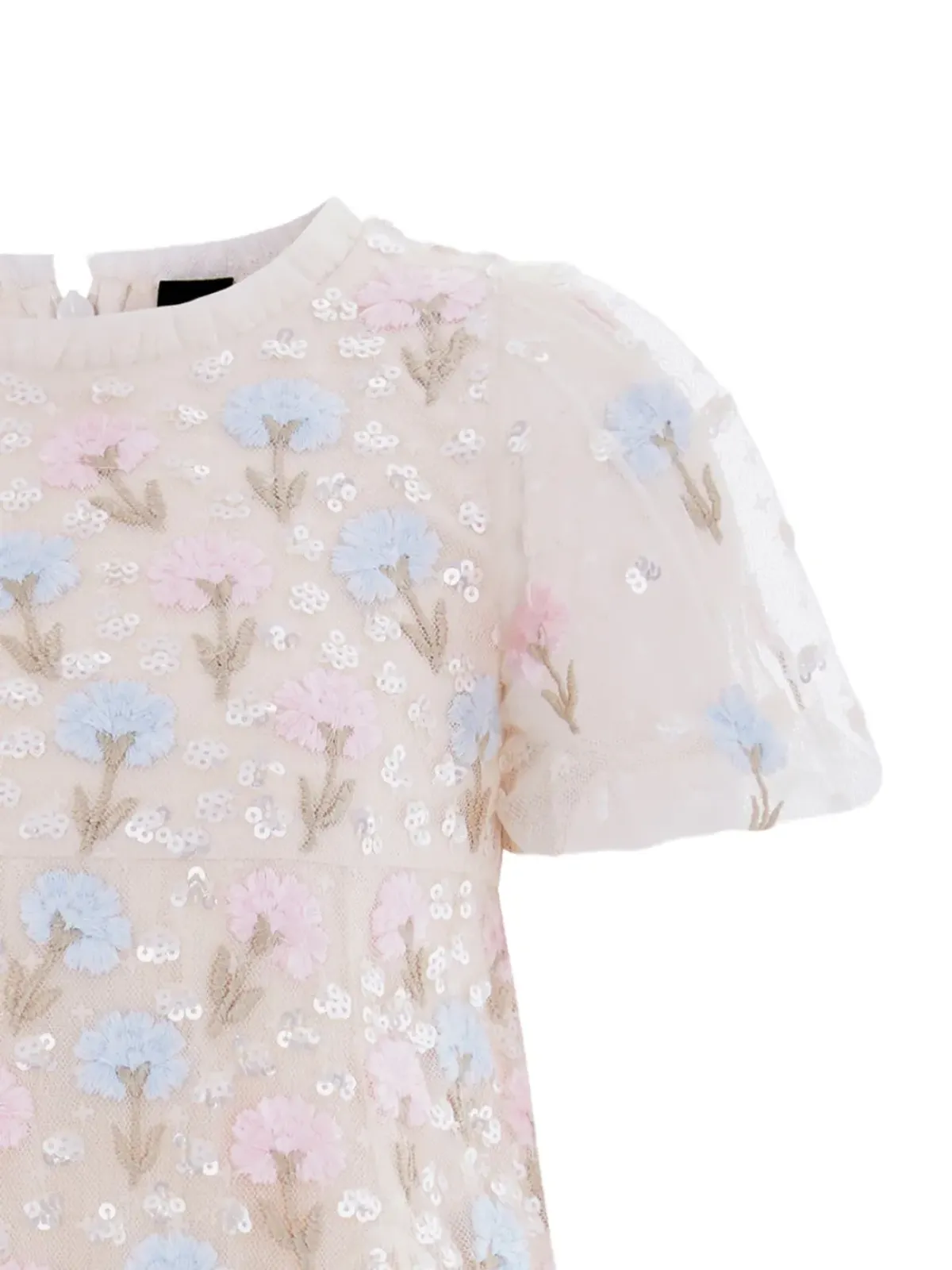 NEEDLE & THREAD KIDS 花柄のアップリケ パーティドレス - 画像2