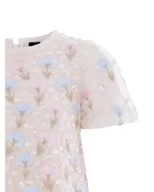 NEEDLE & THREAD KIDS 花柄のアップリケ パーティドレス - サムネイル2