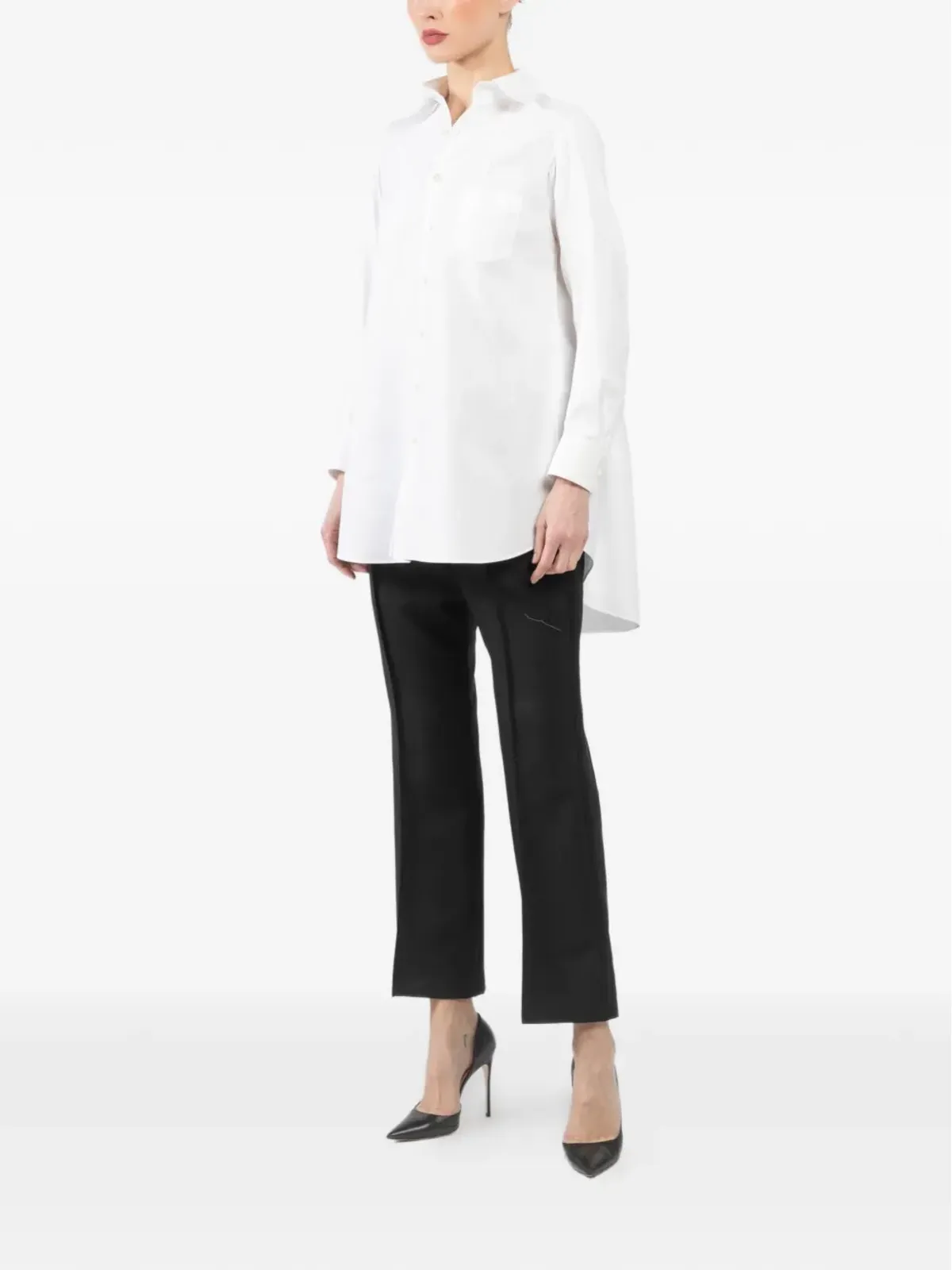 Shiro Sakai クラシックロングシャツ - 画像3