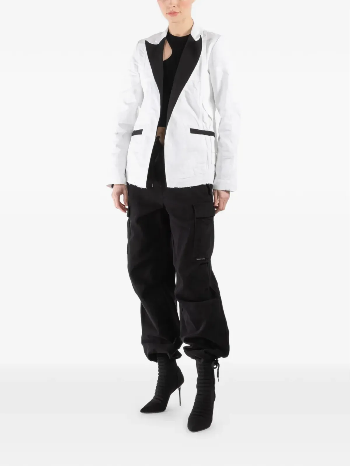 Greg Lauren ペインター・オリー コントラストトリムジャケット - 画像3