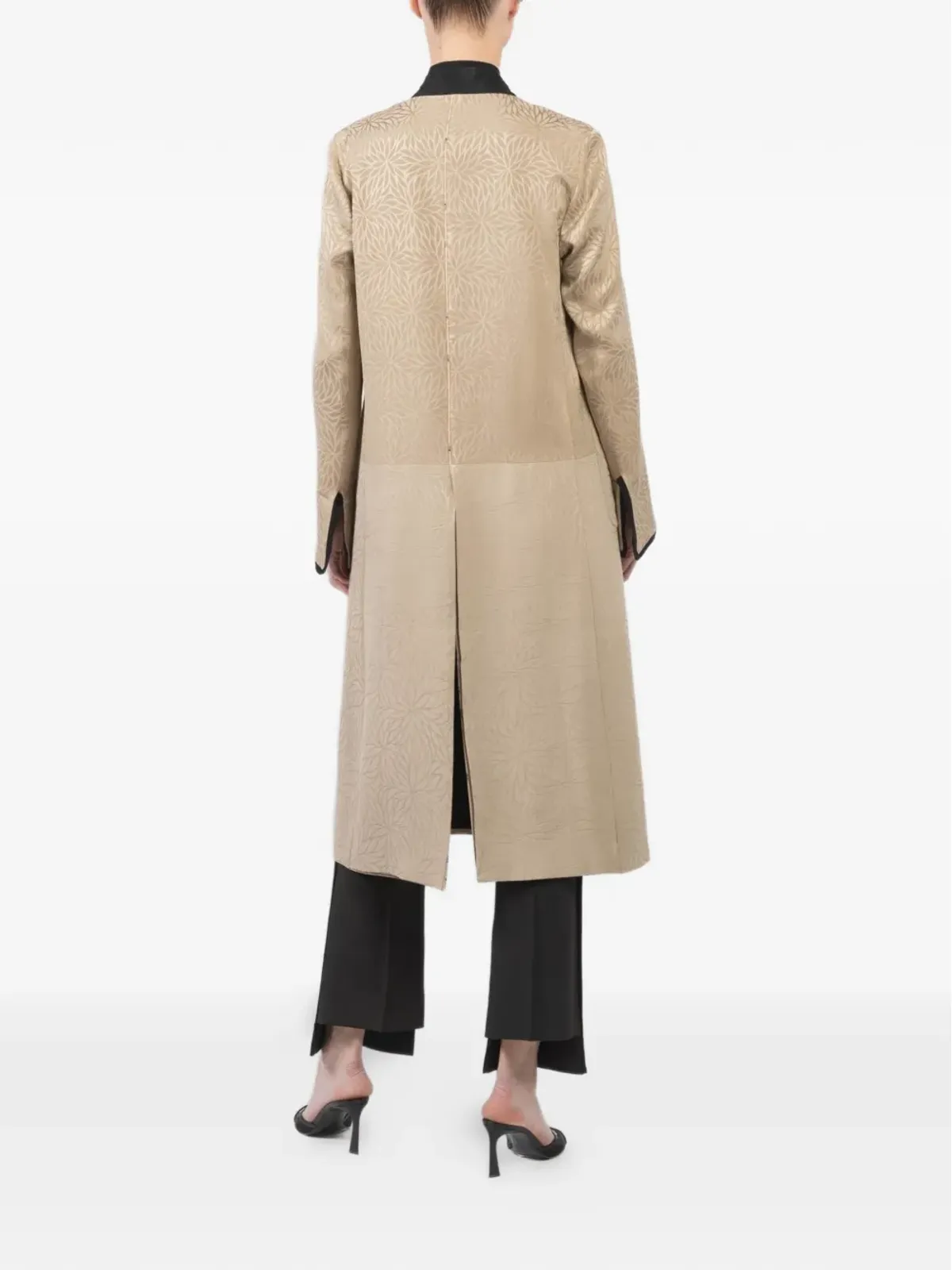 IBRIGU Juban kimono coat - Neutrals - 画像5