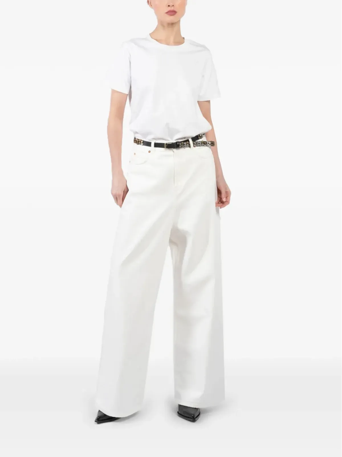 Teurn Studios コットンデニムジーンズ - White - 画像2