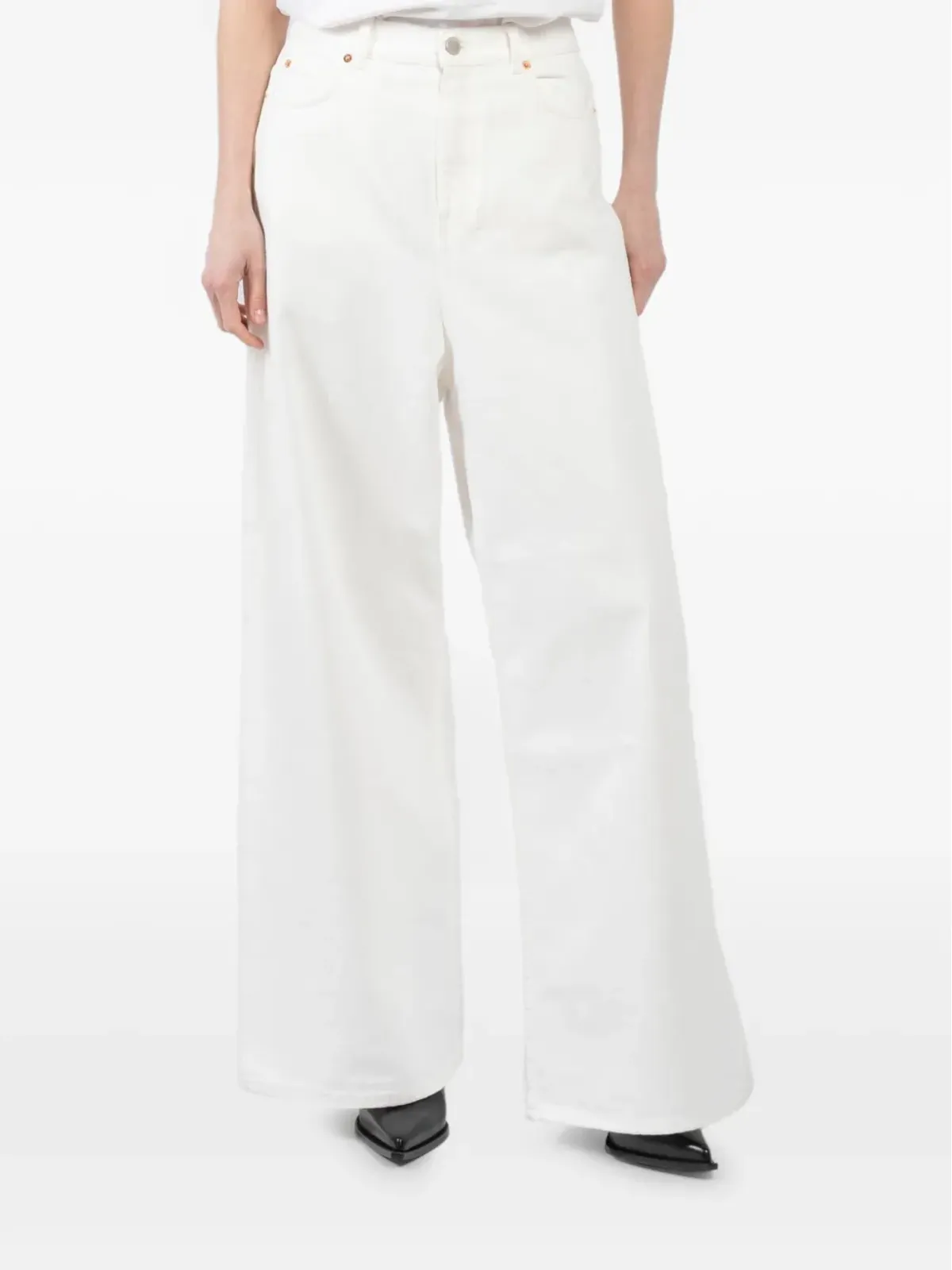 Teurn Studios コットンデニムジーンズ - White - 画像4