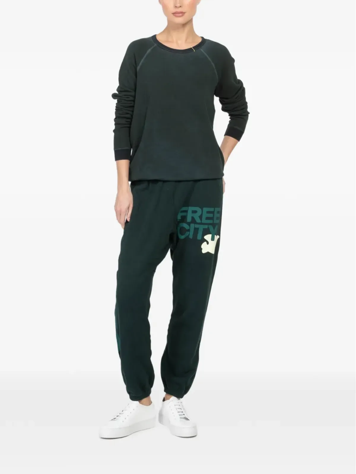 FreeCity グラフィック長袖Tシャツ - 画像2