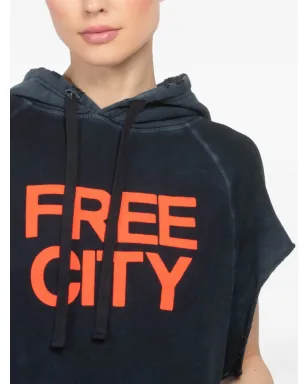FreeCity カットオフ・スーパーユーム フード付きパーカー - サムネイル5