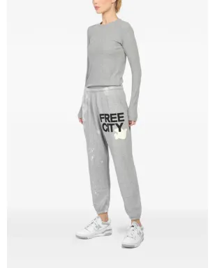 FreeCity ブリーチアウト グラフィック トラックパンツ グレー - サムネイル3