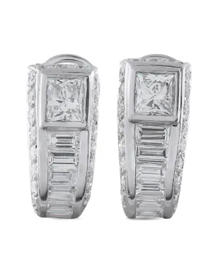 Adler ダイヤモンド ジオメトリック クリップオン イヤリング - シルバー - サムネイル1