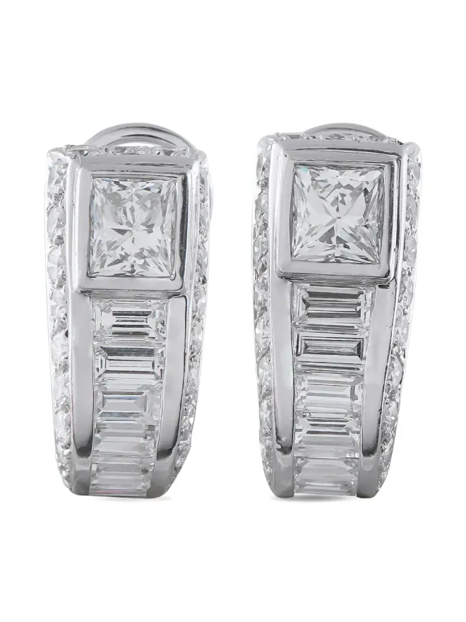 Adler Adler ダイヤモンド ジオメトリック クリップオン イヤリング - シルバーの商品画像