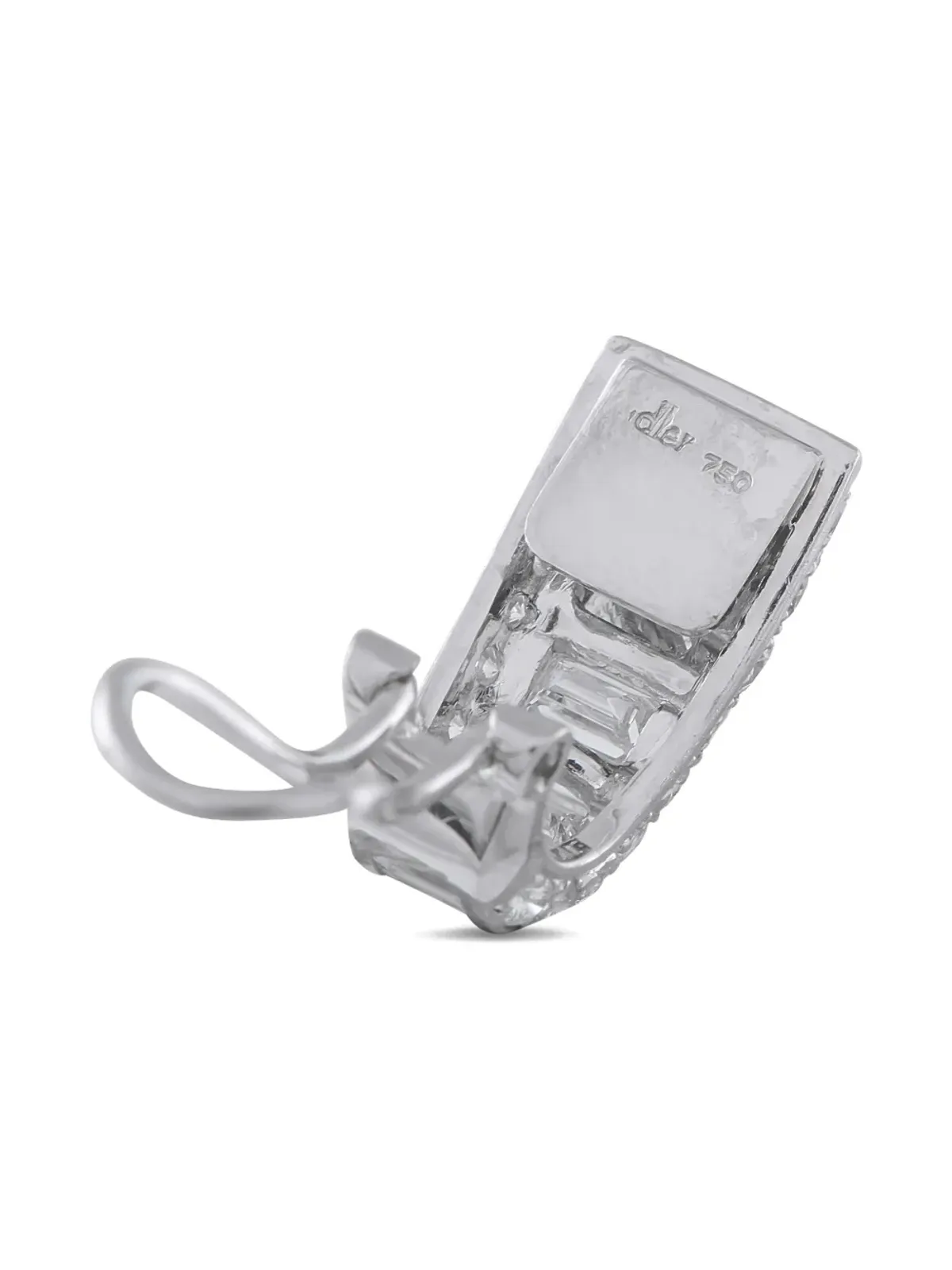 Adler ダイヤモンド ジオメトリック クリップオン イヤリング - シルバー - 画像3