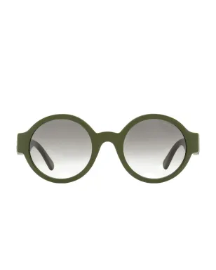 Moncler Eyewear ラウンドロゴサングラス - サムネイル1