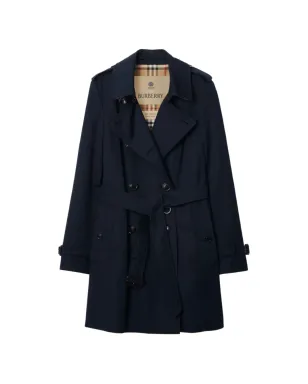 Burberry ショート チェルシー ヘリテージ トレンチコート ブルー - サムネイル1