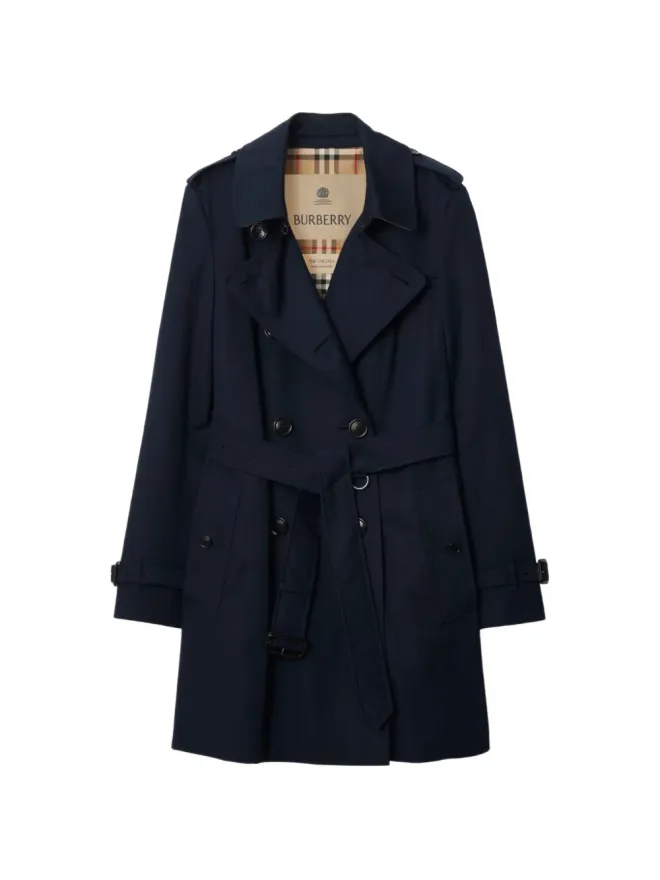 Burberry Burberry ショート チェルシー ヘリテージ トレンチコート ブルーの商品画像