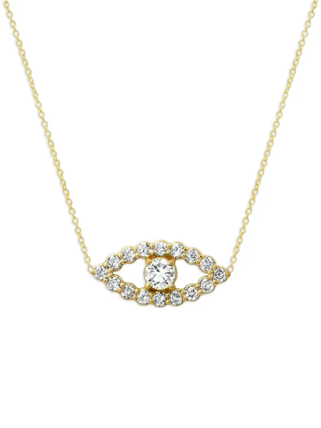 Jennifer Meyer Jennifer Meyer オープン・イーブルアイ ダイヤモンド ネックレスの商品画像
