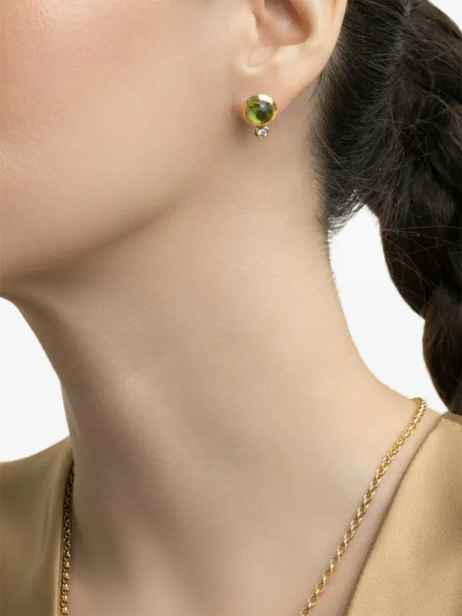 TAMARA COMOLLI TAMARA COMOLLI ダイヤモンド・ペリドット ボタンピアスの商品画像