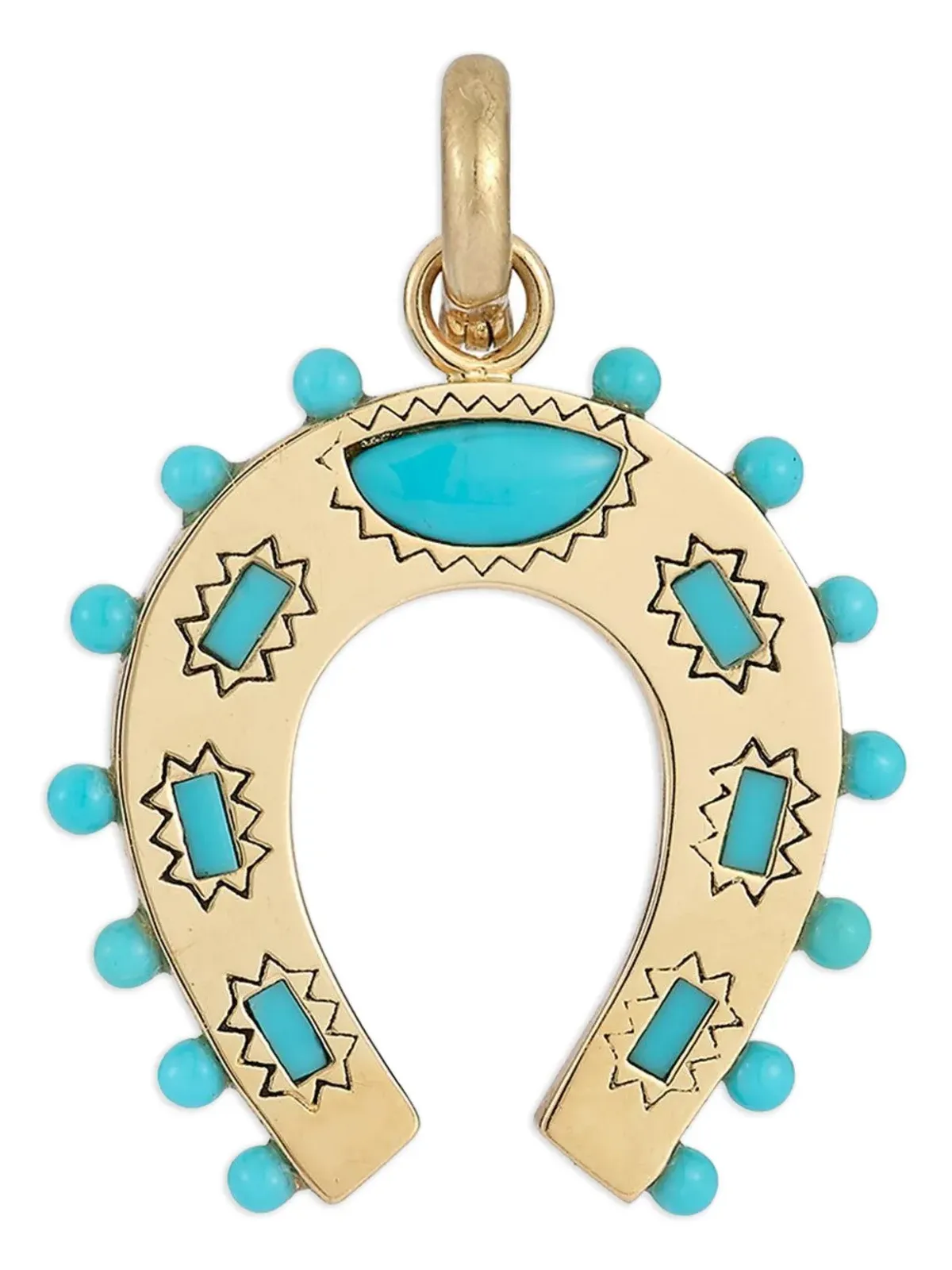 Storrow Jewelry ホリー・ホースシュー ターコイズ ペンダント - 画像1