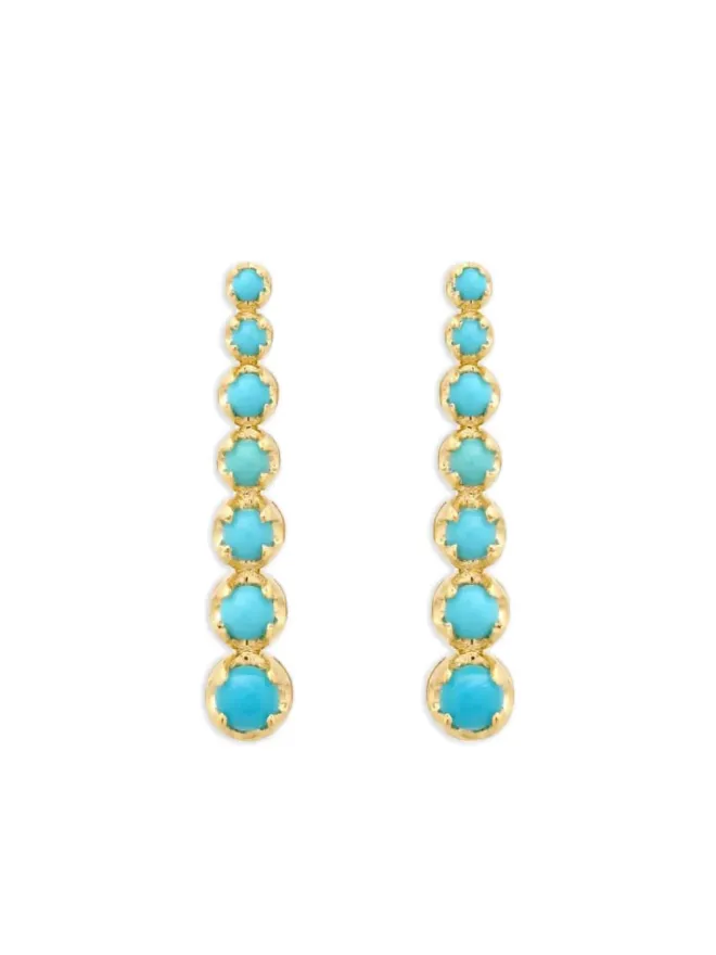 Jennifer Meyer Jennifer Meyer ターコイズ スタッドピアス - ゴールドの商品画像