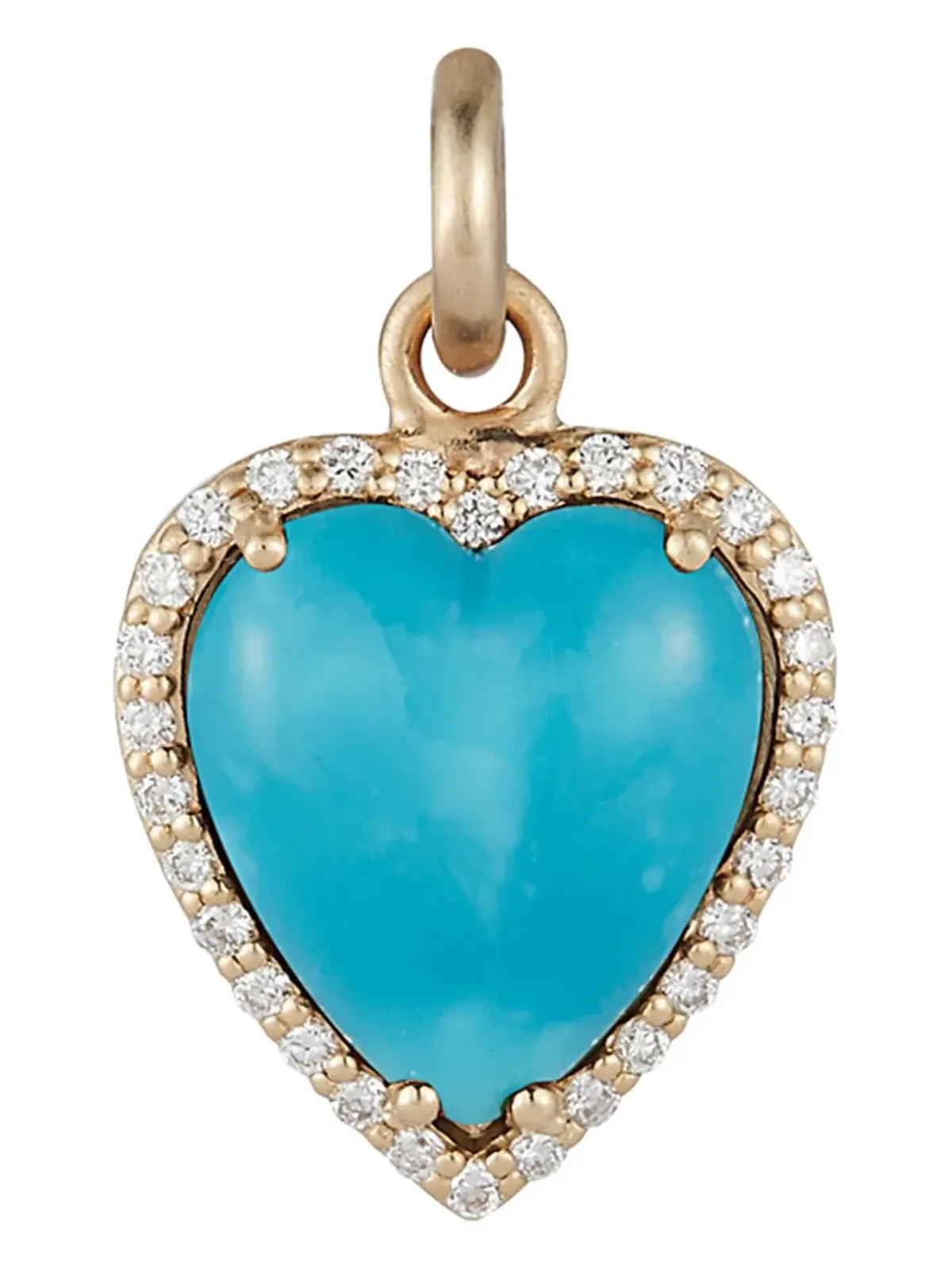 Storrow Jewelry ターコイズ・ダイヤモンド チャーム ネックレス - ゴールド - 画像1