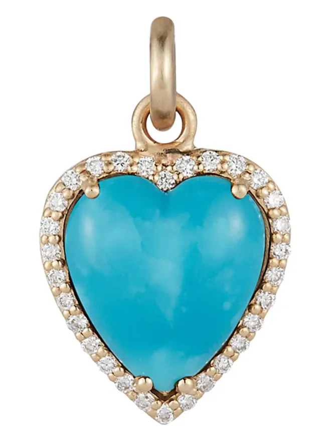 Storrow Jewelry Storrow Jewelry ターコイズ・ダイヤモンド チャーム ネックレス - ゴールドの商品画像