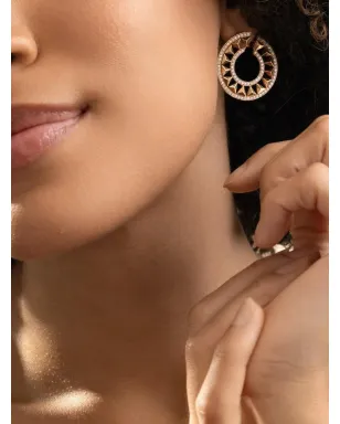 Alessa Jewelry フォース ダイヤモンド イヤリング ゴールド - サムネイル1